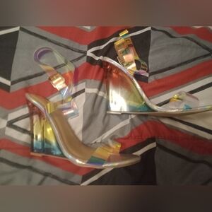 Multi colored shoedazzle heels